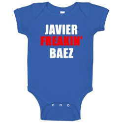 Javier Freakin' Baez Puerto Rico Sports Athletes Baby One Piece Javier Freakin' Baez Puerto Rico Sports Athletes Baby One Piece