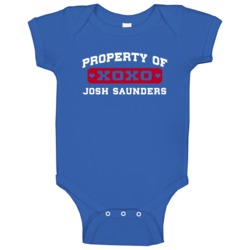 Property Of Josh Saunders Puerto Rico Sports Athletes Baby One Piece Property Of Josh Saunders Puerto Rico Sports Athletes Baby One Piece