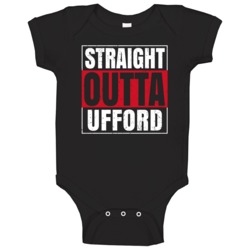 Straight Outta Ufford  England City Grunge Parody Baby One Piece