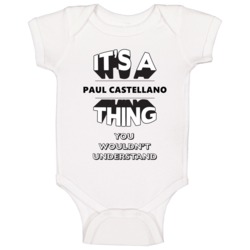 It's A Paul Castellano Thing Gangster Mafia Mob Baby One Piece