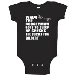 Gilbert Boogeyman Checks The Closet Funny Pirate Fan Baby One Piece