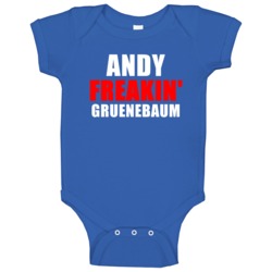 Andy Freakin' Gruenebaum Hebrew Sports Athletes Baby One Piece Andy Freakin' Gruenebaum Hebrew Sports Athletes Baby One Piece