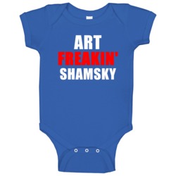 Art Freakin' Shamsky Hebrew Sports Athletes Baby One Piece Art Freakin' Shamsky Hebrew Sports Athletes Baby One Piece