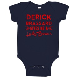Derick Brassard Gives Me A Lady Boner Columbus Hockey Baby One Piece Derick Brassard Gives Me A Lady Boner Columbus Hockey Baby One Piece