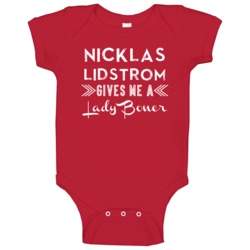 Nicklas Lidstrom Gives Me A Lady Boner Detroit Hockey Baby One Piece Nicklas Lidstrom Gives Me A Lady Boner Detroit Hockey Baby One Piece