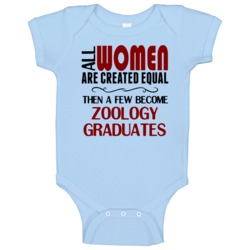 Woman Zoology Graduate Baby One Piece Woman Zoology Graduate Baby One Piece