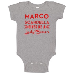 Marco Scandella Gives Me A Lady Boner Minnesota Hockey Baby One Piece Marco Scandella Gives Me A Lady Boner Minnesota Hockey Baby One Piece