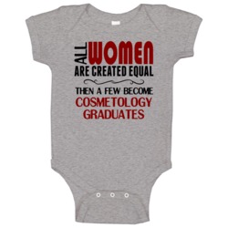 Woman Cosmetology Graduate Baby One Piece Woman Cosmetology Graduate Baby One Piece