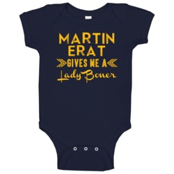 Martin Erat Gives Me A Lady Boner Nashville Hockey Baby One Piece Martin Erat Gives Me A Lady Boner Nashville Hockey Baby One Piece
