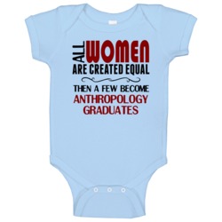 Woman Anthropology Graduate Baby One Piece Woman Anthropology Graduate Baby One Piece