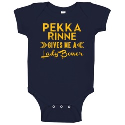 Pekka Rinne Gives Me A Lady Boner Nashville Hockey Baby One Piece Pekka Rinne Gives Me A Lady Boner Nashville Hockey Baby One Piece