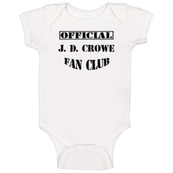 Offical J D Crowe Fan Club Bluegrass Hall Of Fame Baby One Piece