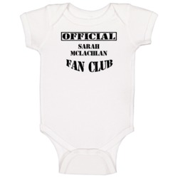 Offical Sarah Mclachlan Fan Club Canadas Walk Of Fame Baby One Piece
