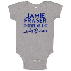 Jamie Fraser Gives Me A Lady Boner New York Hockey Baby One Piece