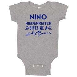Nino Niederreiter Gives Me A Lady Boner New York Hockey Baby One Piece