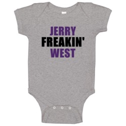 Jerry West Freakin Sports Basketball Los Angeles California Baby One P