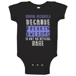 Shawn Michaels Freaking Awesome Name Wwe Hall Of Fame Baby One Piece