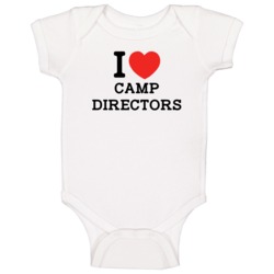 I Heart Camp Director Love Jobs Ny Parody Baby One Piece