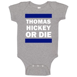 Thomas Hickey Or Die New York Hockey Baby One Piece