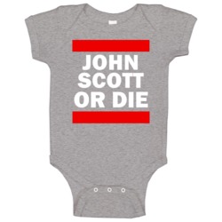 John Scott Or Die Minnesota Hockey Baby One Piece