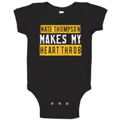 Nate Thompson Makes My Heart Throb Boston Hockey Player Baby One Piece Nate Thompson Makes My Heart Throb Boston Hockey Player Baby One Piece