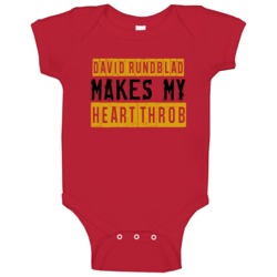 David Rundblad Makes My Heart Throb Ottawa Hockey Player Baby One Piec David Rundblad Makes My Heart Throb Ottawa Hockey Player Baby One Piec