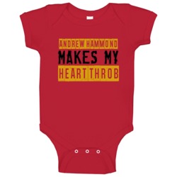 Andrew Hammond Makes My Heart Throb Ottawa Hockey Player Baby One Piec Andrew Hammond Makes My Heart Throb Ottawa Hockey Player Baby One Piec