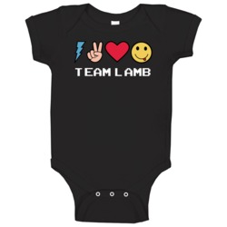 Team Lamb Custom Name Trending Gwen Emoji Heart Baby One Piece Team Lamb Custom Name Trending Gwen Emoji Heart Baby One Piece