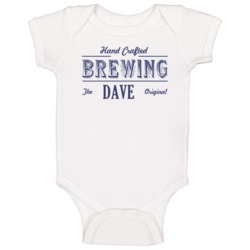 Dave Brewing Company Cool Personalized Beer Party Baby One Piece Dave Brewing Company Cool Personalized Beer Party Baby One Piece