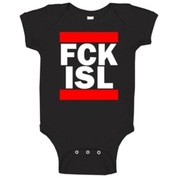 Fck Isl Iceland Funny Graphic Patriotic Parody Black Baby One Piece Fck Isl Iceland Funny Graphic Patriotic Parody Black Baby One Piece