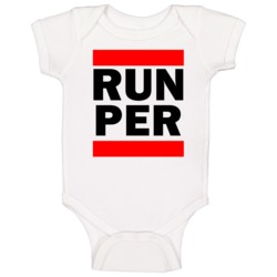 Run Per Peru Funny Graphic Patriotic Parody Baby One Piece Run Per Peru Funny Graphic Patriotic Parody Baby One Piece