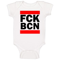 Fck Bcn Spain Barcelona Funny Graphic Patriotic Parody Baby One Pi Fck Bcn Spain Barcelona Funny Graphic Patriotic Parody Baby One Pi
