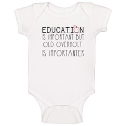 Old Overholt Important Drinking Cool Party Baby One Piece Old Overholt Important Drinking Cool Party Baby One Piece