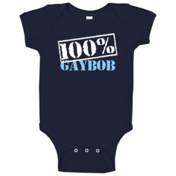 100 Percent Gaybob Offensive Funny Baby One Piece 100 Percent Gaybob Offensive Funny Baby One Piece