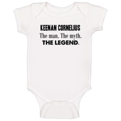 Keenan Cornelius The Man The Myth The Legend Bjj Fighter Baby One Piec Keenan Cornelius The Man The Myth The Legend Bjj Fighter Baby One Piec