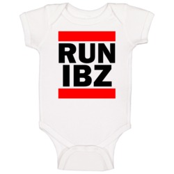 Run Ibz Spain Ibiza Funny Graphic Patriotic Parody Baby One Piece Run Ibz Spain Ibiza Funny Graphic Patriotic Parody Baby One Piece