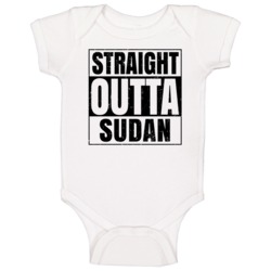 Straight Outta Sudan Nouns Words Compton Parody Baby One Piece Straight Outta Sudan Nouns Words Compton Parody Baby One Piece