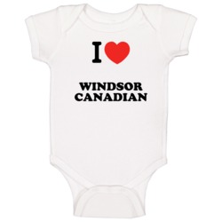 Windsor Canadian I Heart Drinking Cool Party Baby One Piece Windsor Canadian I Heart Drinking Cool Party Baby One Piece