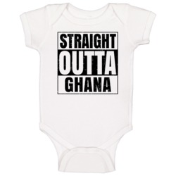 Straight Outta Ghana Nouns Words Compton Parody Baby One Piece Straight Outta Ghana Nouns Words Compton Parody Baby One Piece