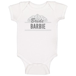 Barbie Bride Bachelorette Funny Marriage Party Baby One Piece Barbie Bride Bachelorette Funny Marriage Party Baby One Piece