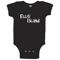 Ellis Island Funny Retro Tv Bachelor Party Stag Baby One Piece Ellis Island Funny Retro Tv Bachelor Party Stag Baby One Piece