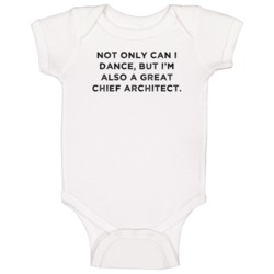 Great Chief Architect Funny Dance Awesome Job Baby One Piece Great Chief Architect Funny Dance Awesome Job Baby One Piece