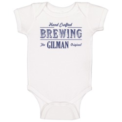 Gilman Brewing Company Cool Personalized Beer Party Baby One Piece Gilman Brewing Company Cool Personalized Beer Party Baby One Piece