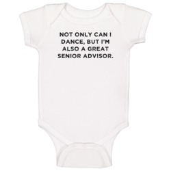 Great Senior Advisor Funny Dance Awesome Job Baby One Piece Great Senior Advisor Funny Dance Awesome Job Baby One Piece