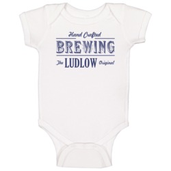 Ludlow Brewing Company Cool Personalized Beer Party Baby One Piece Ludlow Brewing Company Cool Personalized Beer Party Baby One Piece