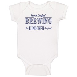 Lundgren Brewing Company Cool Personalized Beer Party Baby One Piece Lundgren Brewing Company Cool Personalized Beer Party Baby One Piece