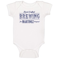 Martinez Brewing Company Cool Personalized Beer Party Baby One Piece Martinez Brewing Company Cool Personalized Beer Party Baby One Piece