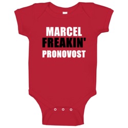Marcel Pronovost Freakin Sports Michigan Detroit Hockey Baby One Piece Marcel Pronovost Freakin Sports Michigan Detroit Hockey Baby One Piece