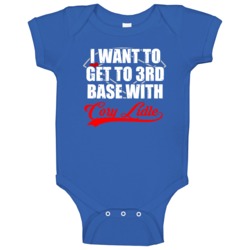 Get To 3rd Base With Cory Lidle Toronto Baseball Athlete Baby One Piec Get To 3rd Base With Cory Lidle Toronto Baseball Athlete Baby One Piec