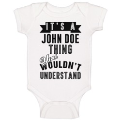 Its A John Doe Thing Banner Tv Baby One Piece Its A John Doe Thing Banner Tv Baby One Piece